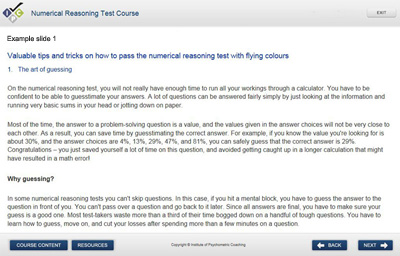 Numerical Course Example slide 1