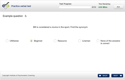 Example question 3