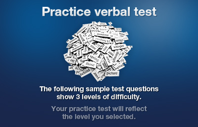Practice verbal test Introduction